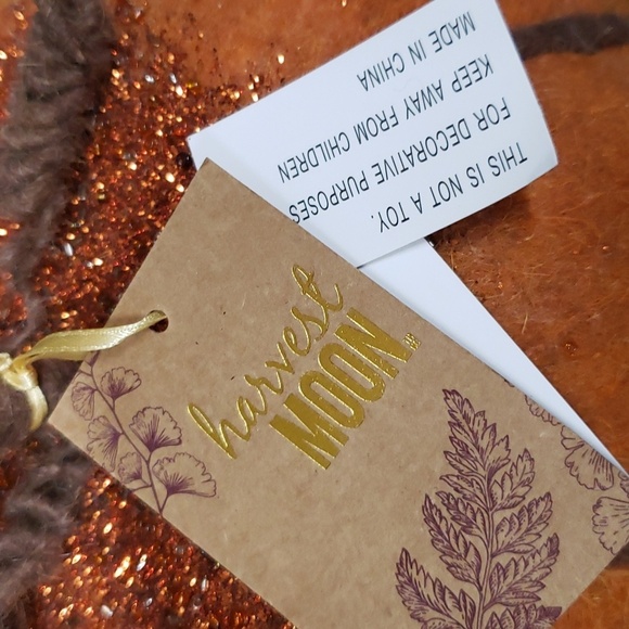 Harvest Moon NWT Glitter and Beaded Pumpkin - Picture 2 of 4